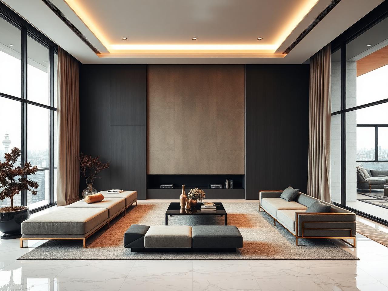 Premium interior living room